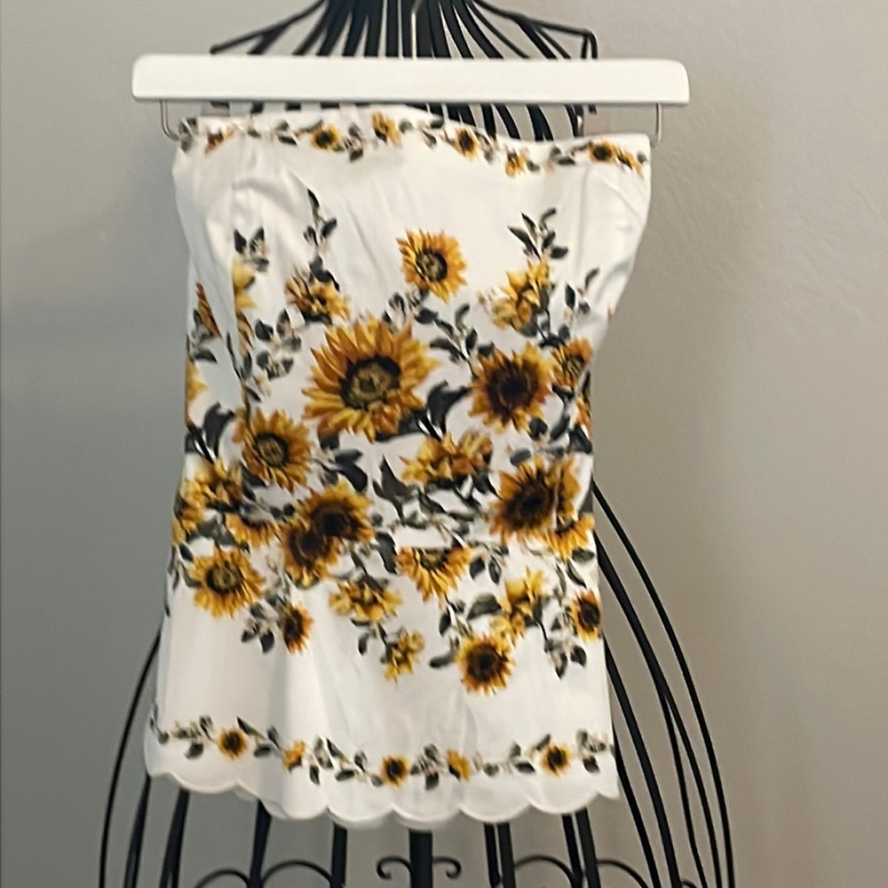 Sunflower peplum bodice